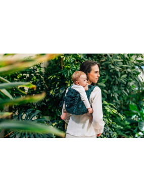 Lenny Onbuhimo PRO, Toddler, jacquard (51% cotton 49% silk) - WILD WINE - IVY