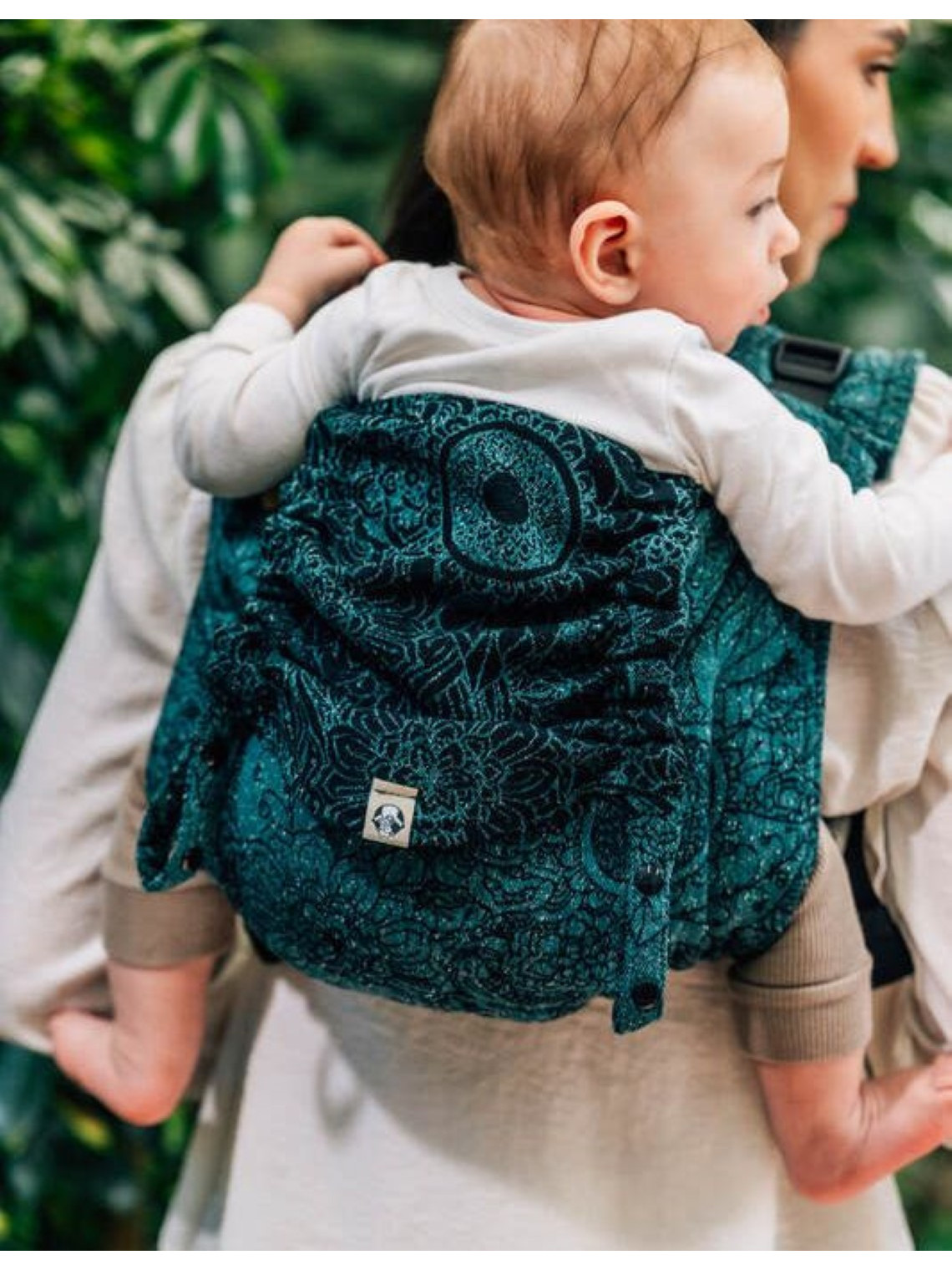 Lenny Onbuhimo PRO, Toddler, jacquard (51% cotton 49% silk) - WILD WINE - IVY