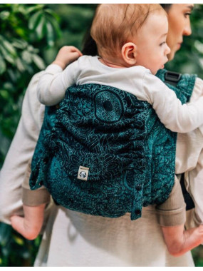 Lenny Onbuhimo PRO, Toddler, jacquard (51% medvilnė 49% šilkas) - WILD WINE - IVY