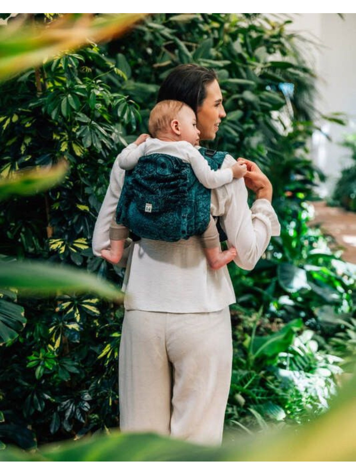 Lenny Onbuhimo PRO, Toddler, jacquard (51% cotton 49% silk) - WILD WINE - IVY