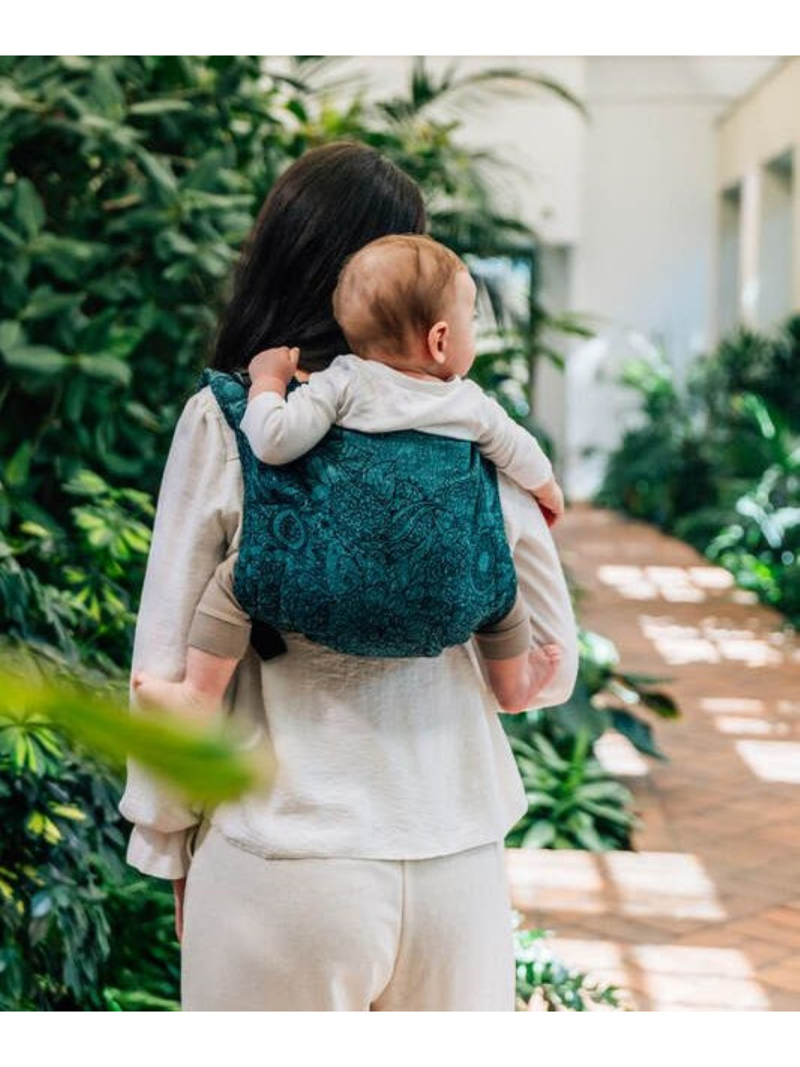 Lenny Onbuhimo PRO, Toddler, jacquard (51% cotton 49% silk) - WILD WINE - IVY