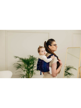 Lenny Buckle Onbuhimo PRO, Toddler, jacquard, (100% medvilnė) - WILD WINE - BOUQUET