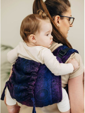 Lenny Buckle Onbuhimo PRO, Toddler, jacquard, (100% medvilnė) - WILD WINE - BOUQUET