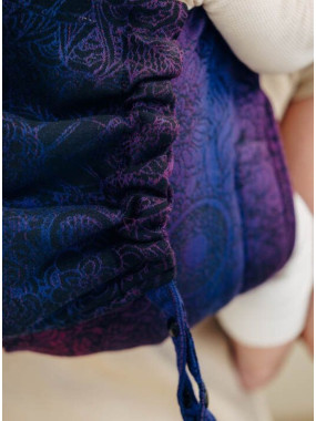 Lenny Buckle Onbuhimo PRO, Toddler, jacquard, (100% medvilnė) - WILD WINE - BOUQUET
