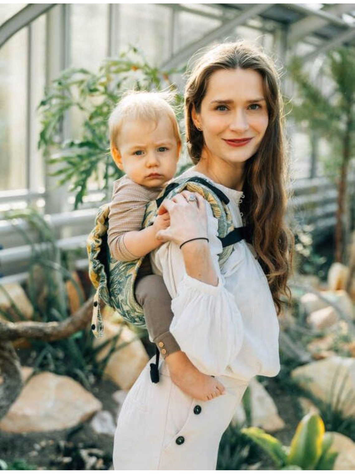 Lenny Buckle Onbuhimo PRO, Toddler, jacquard, (100% cotton) - RAINFOREST - SELVA