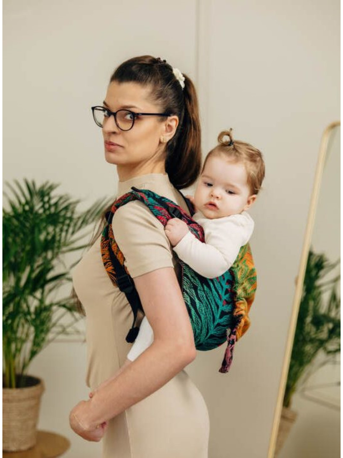 Lenny Buckle Onbuhimo PRO, Toddler, jacquard, (100% medvilnė) - RAINFOREST - DIVERSE