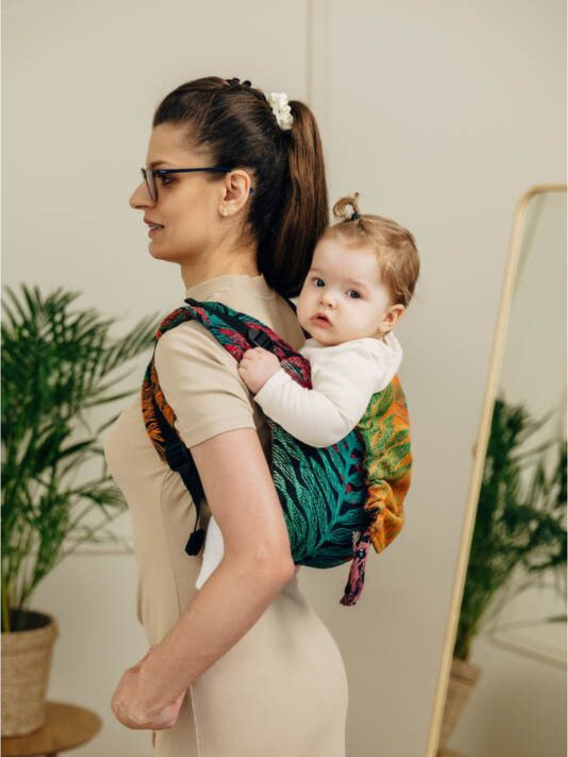 Lenny Buckle Onbuhimo PRO, Toddler, jacquard, (100% cotton) - RAINFOREST - DIVERSE