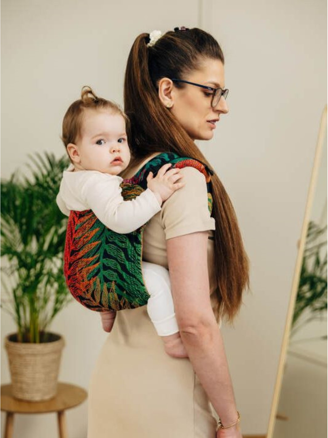 Lenny Buckle Onbuhimo PRO, Toddler, jacquard, (100% cotton) - RAINFOREST - DIVERSE