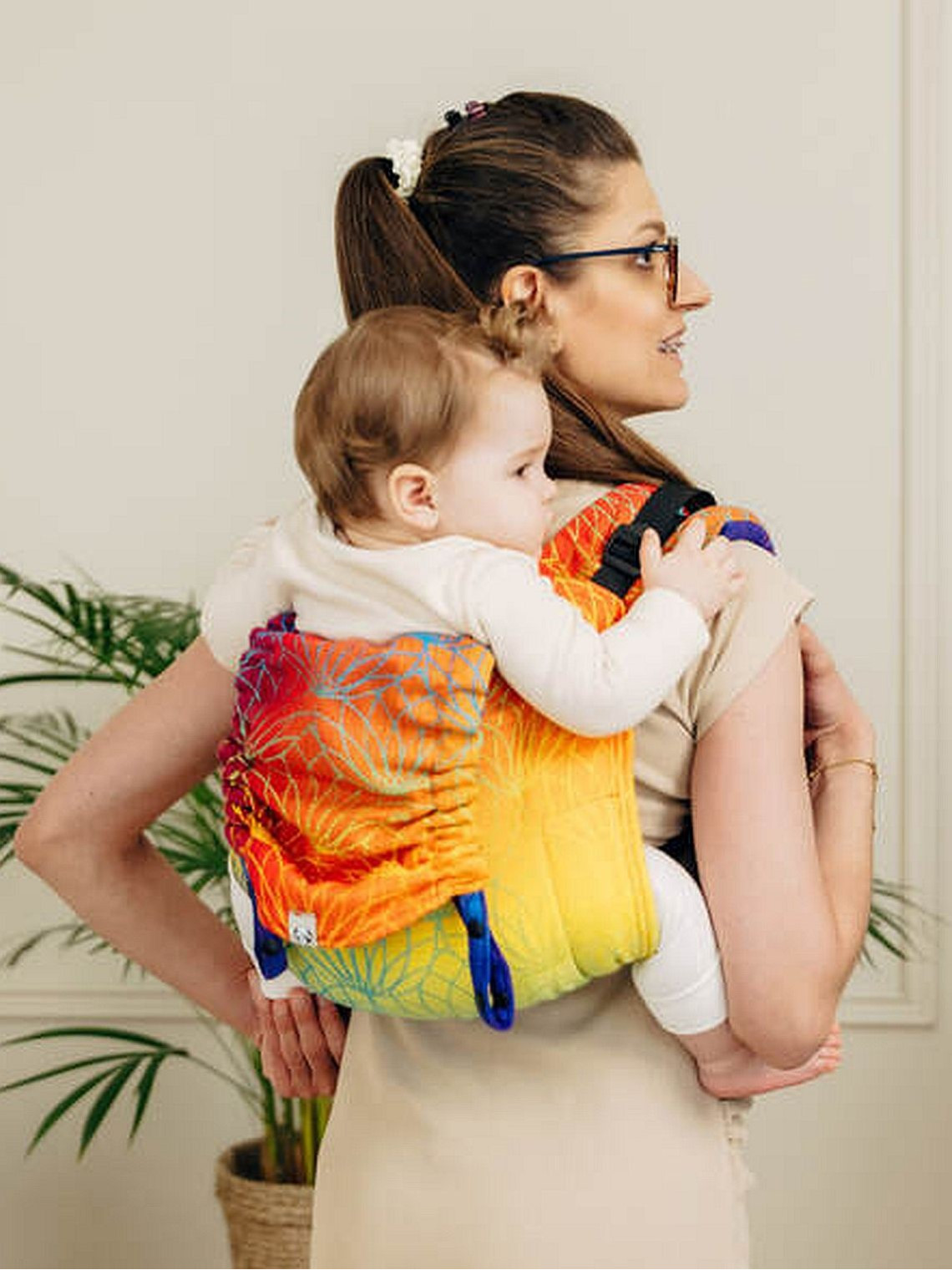 Lenny Buckle Onbuhimo PRO, Toddler, jacquard, (100% cotton) - RAINBOW LOTUS