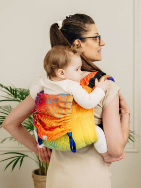 Lenny Buckle Onbuhimo PRO, Toddler, jacquard, (100% cotton) - RAINBOW LOTUS