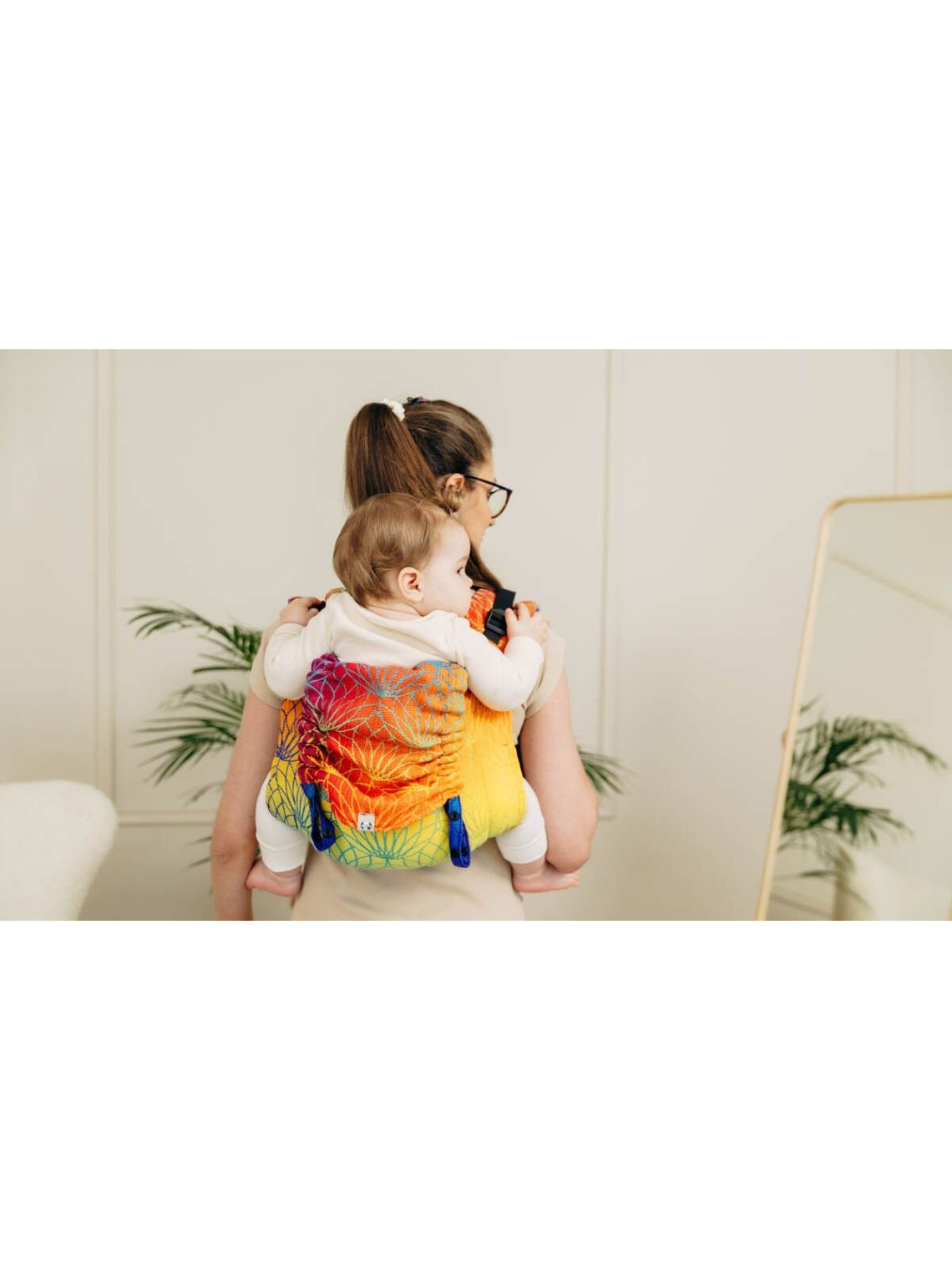 Lenny Buckle Onbuhimo PRO, Toddler, jacquard, (100% cotton) - RAINBOW LOTUS