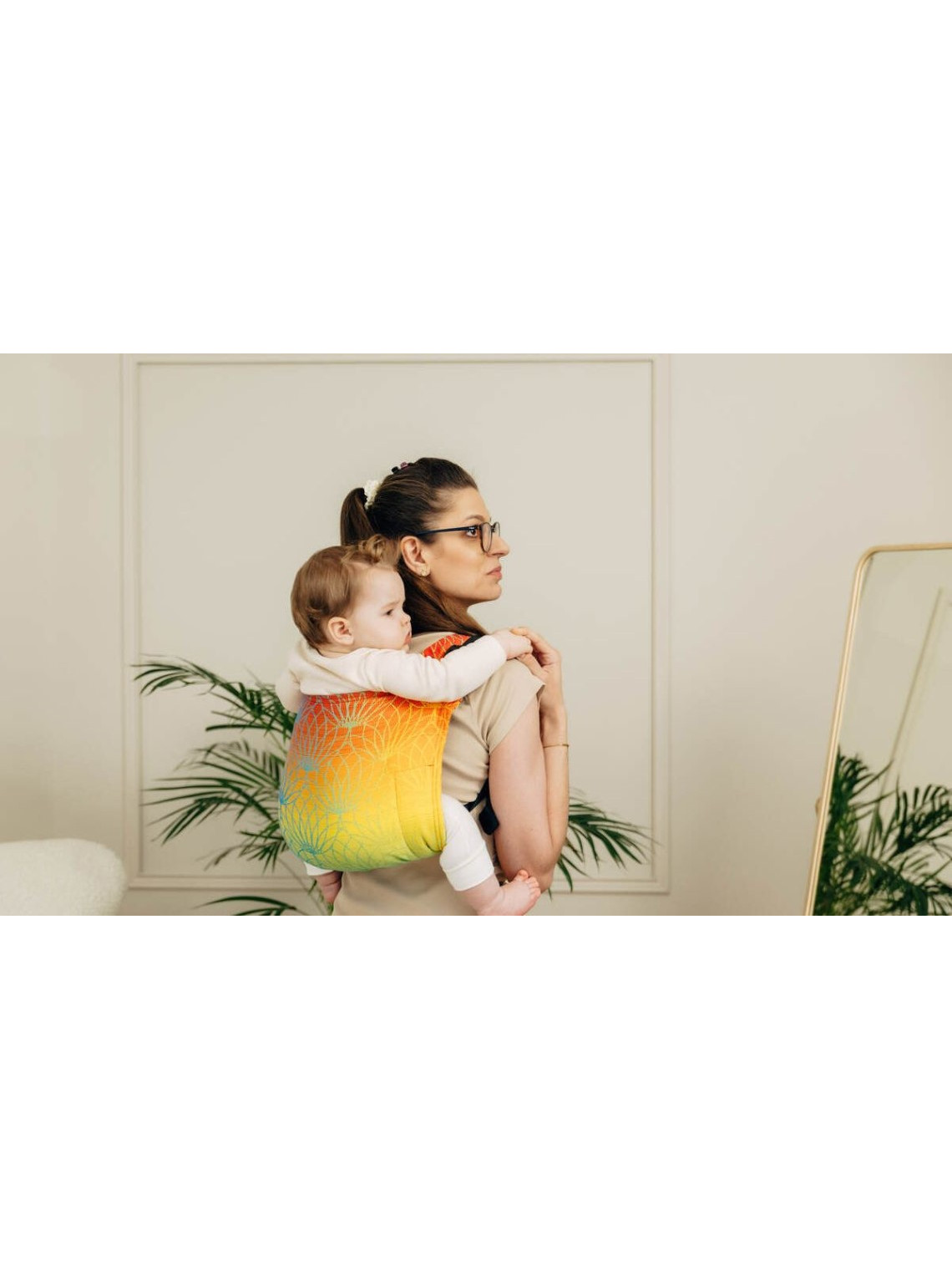 Lenny Buckle Onbuhimo PRO, Toddler, jacquard, (100% cotton) - RAINBOW LOTUS