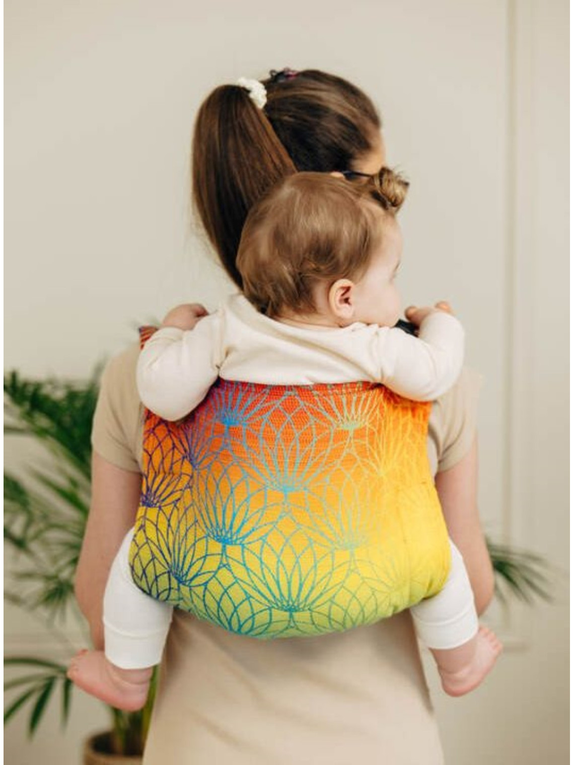 Lenny Buckle Onbuhimo PRO, Toddler, jacquard, (100% cotton) - RAINBOW LOTUS