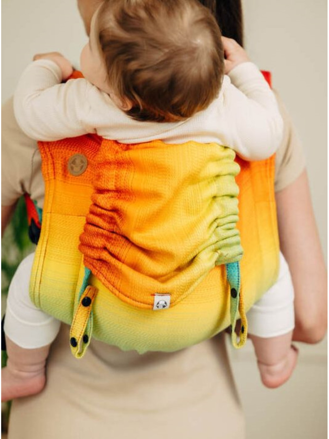 Lenny Buckle Onbuhimo PRO, Toddler, jacquard, (100% medvilnė) - RAINBOW BABY