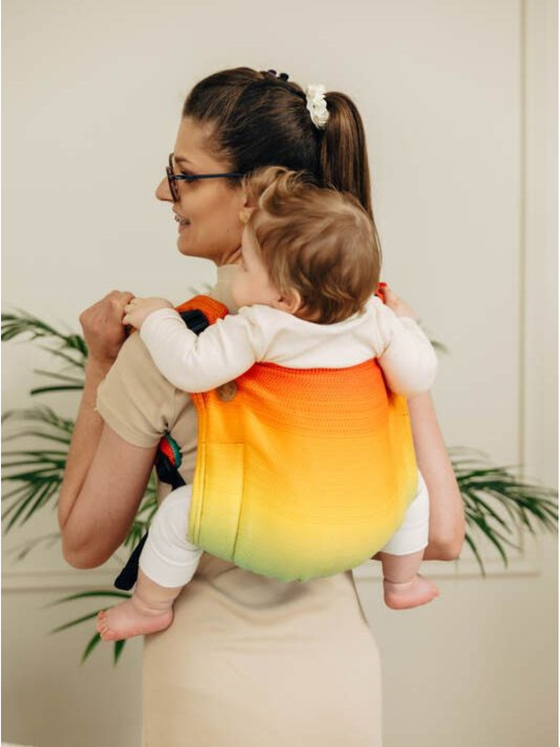 Lenny Buckle Onbuhimo PRO, Toddler, jacquard, (100% medvilnė) - RAINBOW BABY