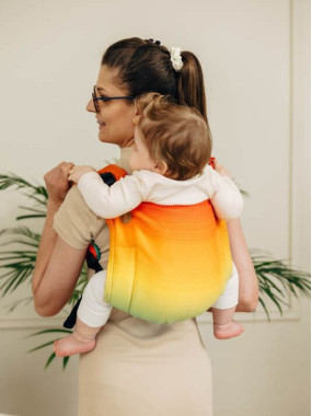Lenny Buckle Onbuhimo PRO, Toddler, jacquard, (100% medvilnė) - RAINBOW BABY