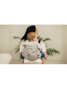 Lenny Buckle Onbuhimo PRO, Toddler, broken-twill, (100% cotton) - PEANUT BUTTER