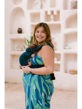 Neko Tiny – nešioklė mažyliams nuo 2,5 kg, su tampriu audiniu ir plačiais diržais