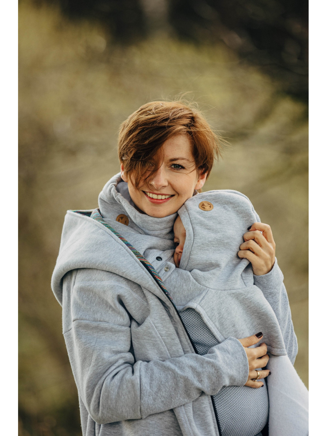 Apykaklė Double Turtleneck (bliuzono audinys), Grey Melange