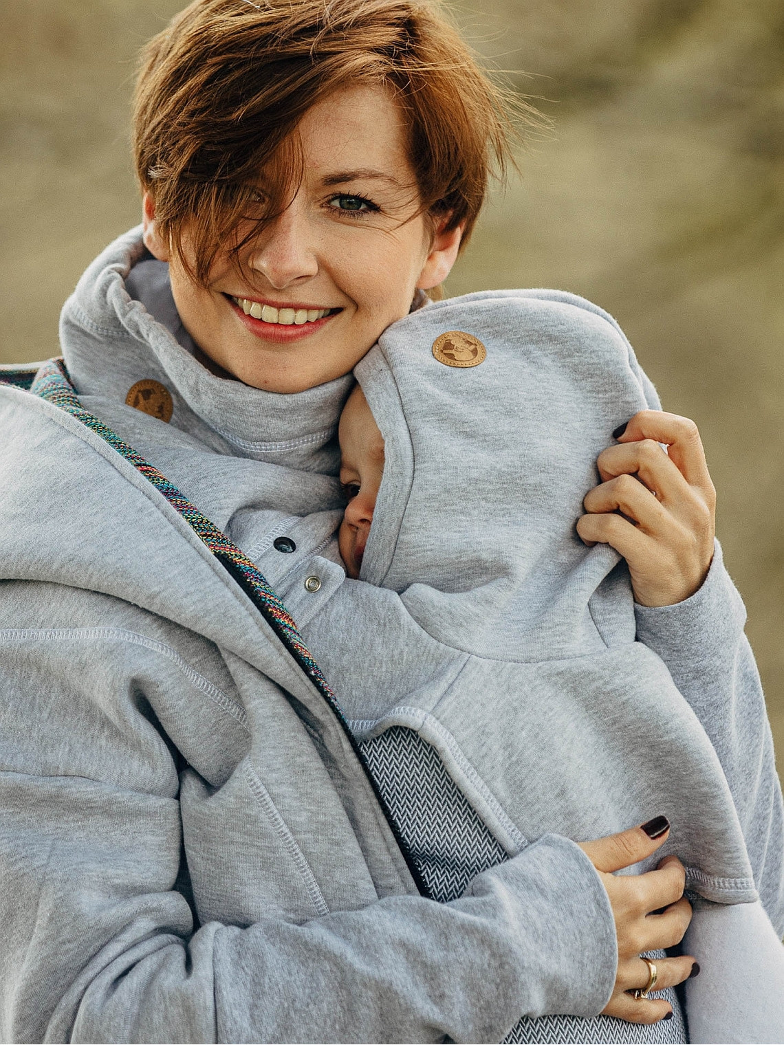 Apykaklė Double Turtleneck (bliuzono audinys), Grey Melange