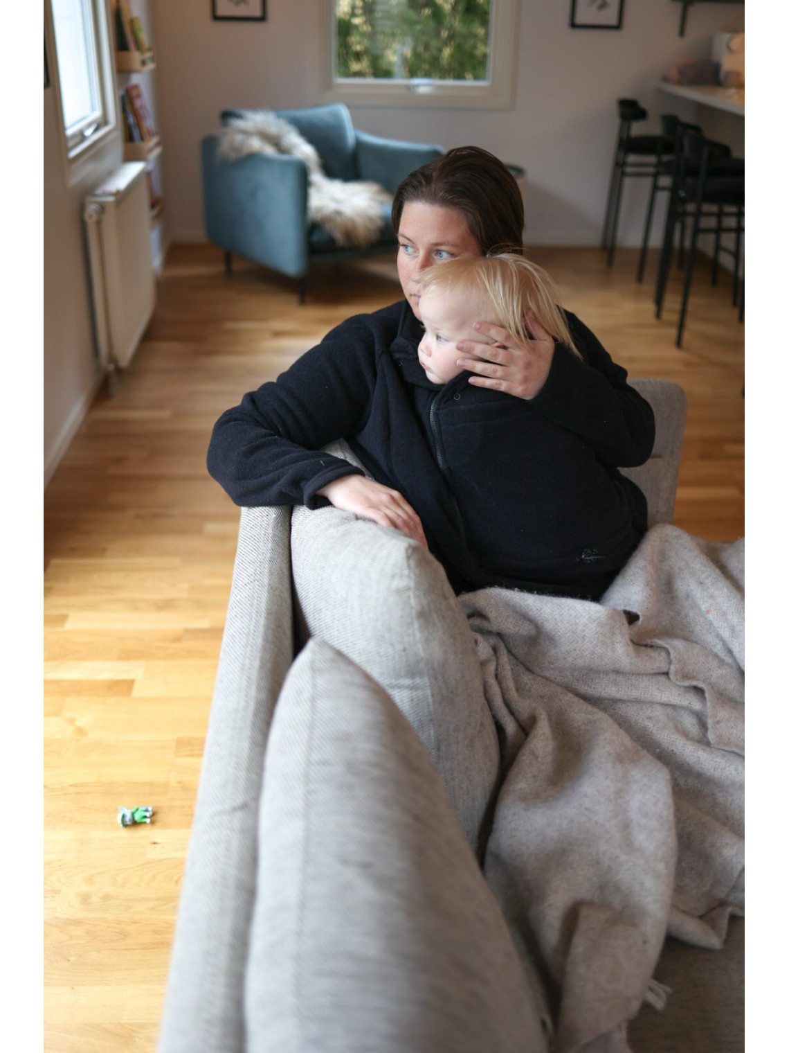 Megztinis Mamalila Fleece Basel, Black