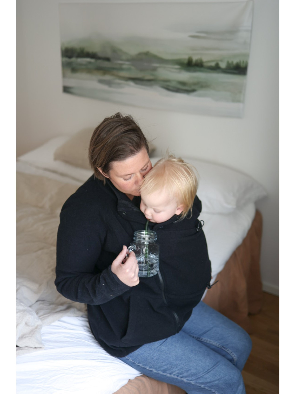 Megztinis Mamalila Fleece Basel, Black