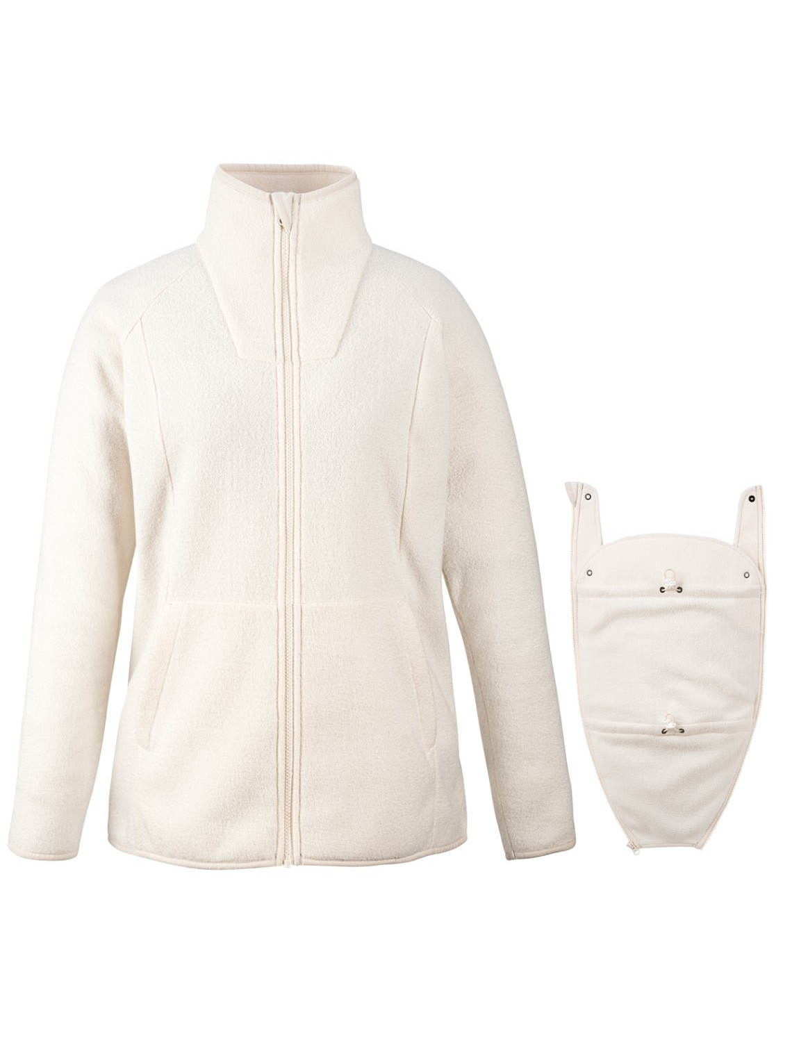 Megztinis Mamalila Fleece Basel, Off White