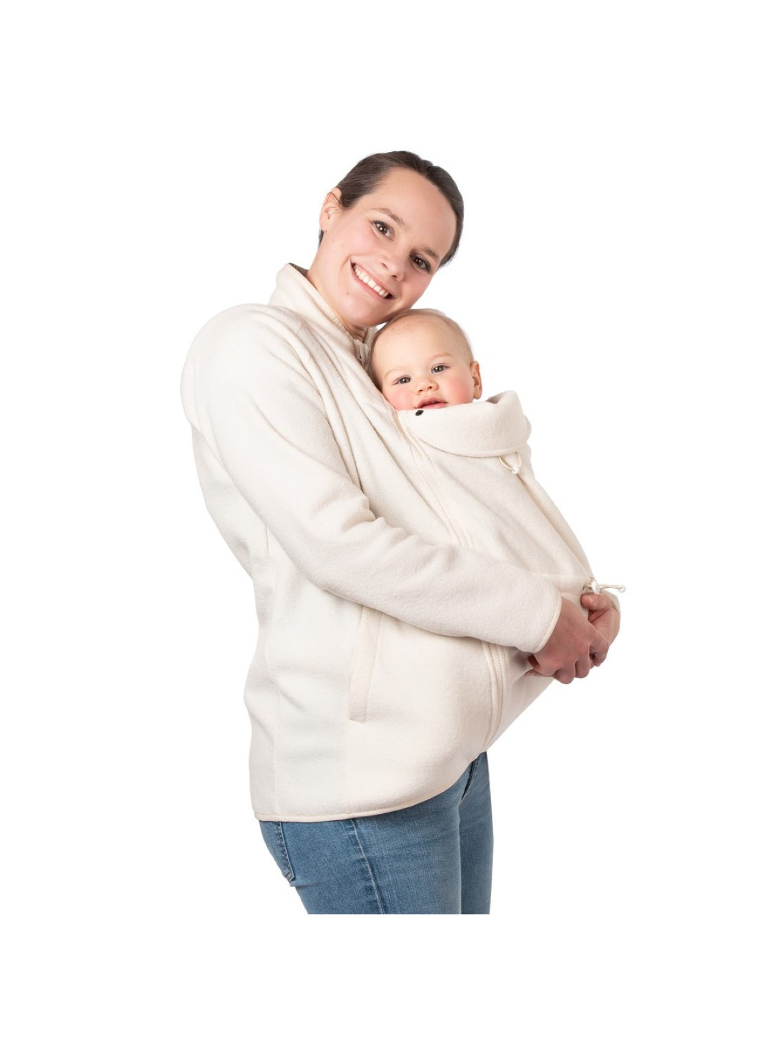 Megztinis Mamalila Fleece Basel, Off White