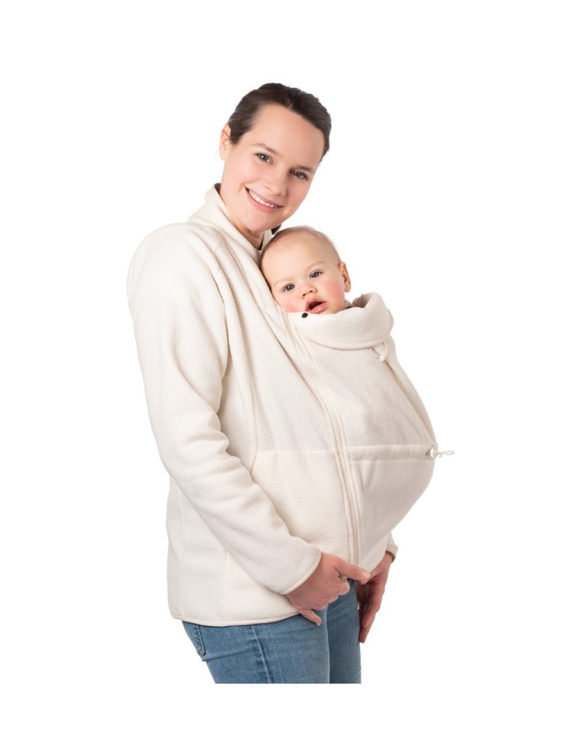 Megztinis Mamalila Fleece Basel, Off White