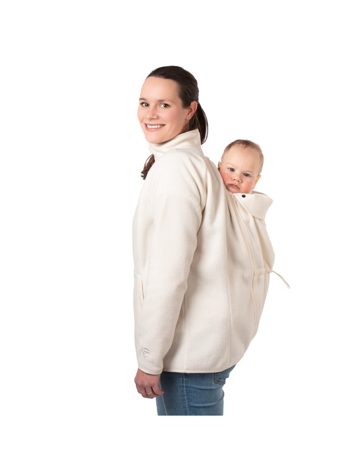 Megztinis Mamalila Fleece Basel, Off White