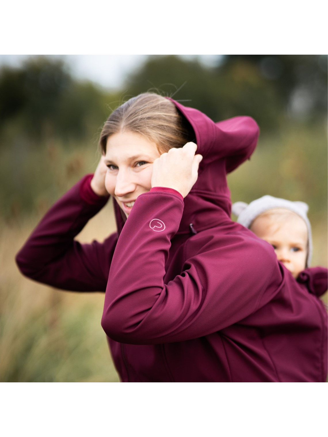 Softshell ALLROUNDER Fit, Burgundy