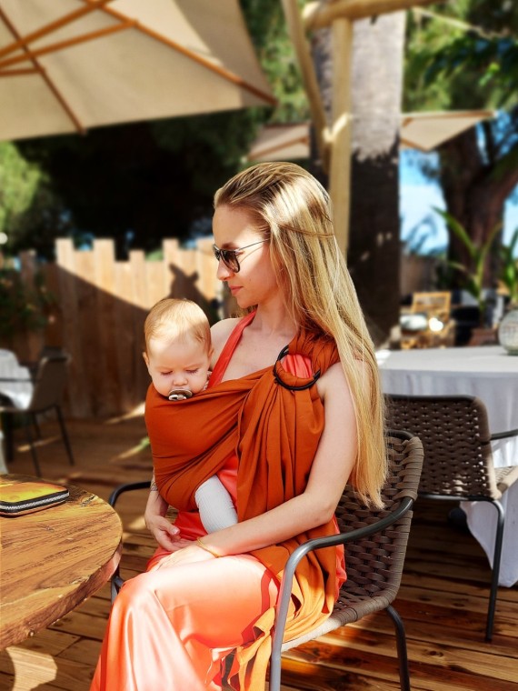 LOVE RADIUS No Knot Woven Wrap, Fauve