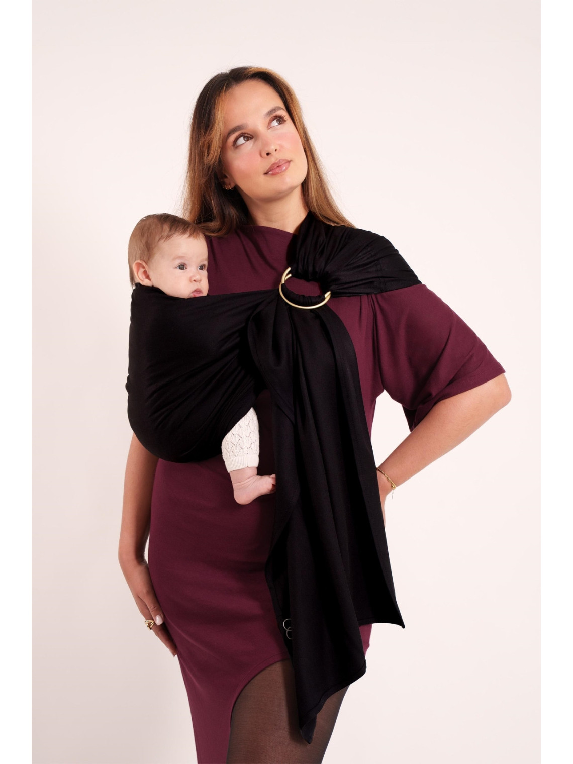 LOVE RADIUS No Knot Woven Wrap, Noir