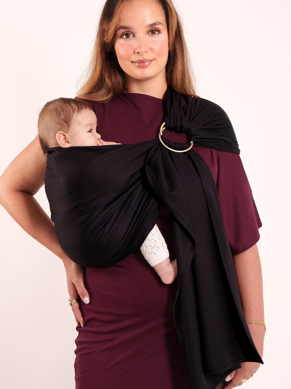 LOVE RADIUS No Knot Woven Wrap, Noir