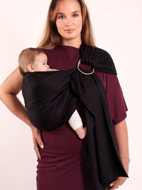 LOVE RADIUS No Knot Woven Wrap, Noir