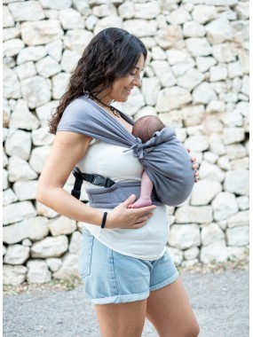 Neko Tiny – newborn baby carrier from 2.5 kg, made of stretchy wrap fabric