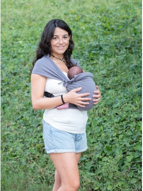 Neko Tiny – newborn baby carrier from 2.5 kg, made of stretchy wrap fabric