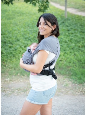 Neko Tiny – newborn baby carrier from 2.5 kg, made of stretchy wrap fabric