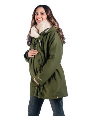WALLABY (winter), Forest Green - Beige (XS)
