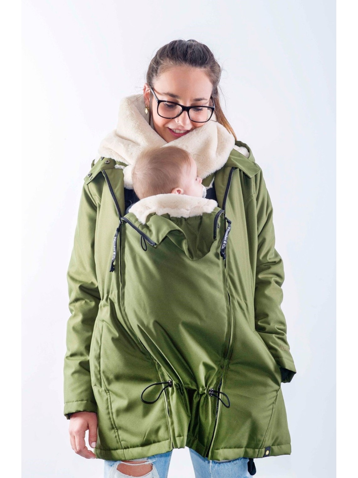 WALLABY (winter), Forest Green - Beige (XS)