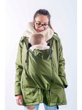 WALLABY (winter), Forest Green - Beige (XS)