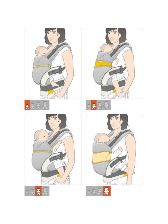 Manduca XT – auganti nešioklė nuo 3,5 iki 20 kg