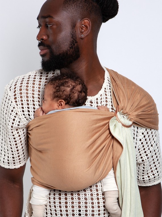 LOVE RADIUS No Knot Little Wrap, Cappuccino / Pistacchio