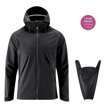 Softshell Babywearing 3in1 Jacket (MAMALILA, black)