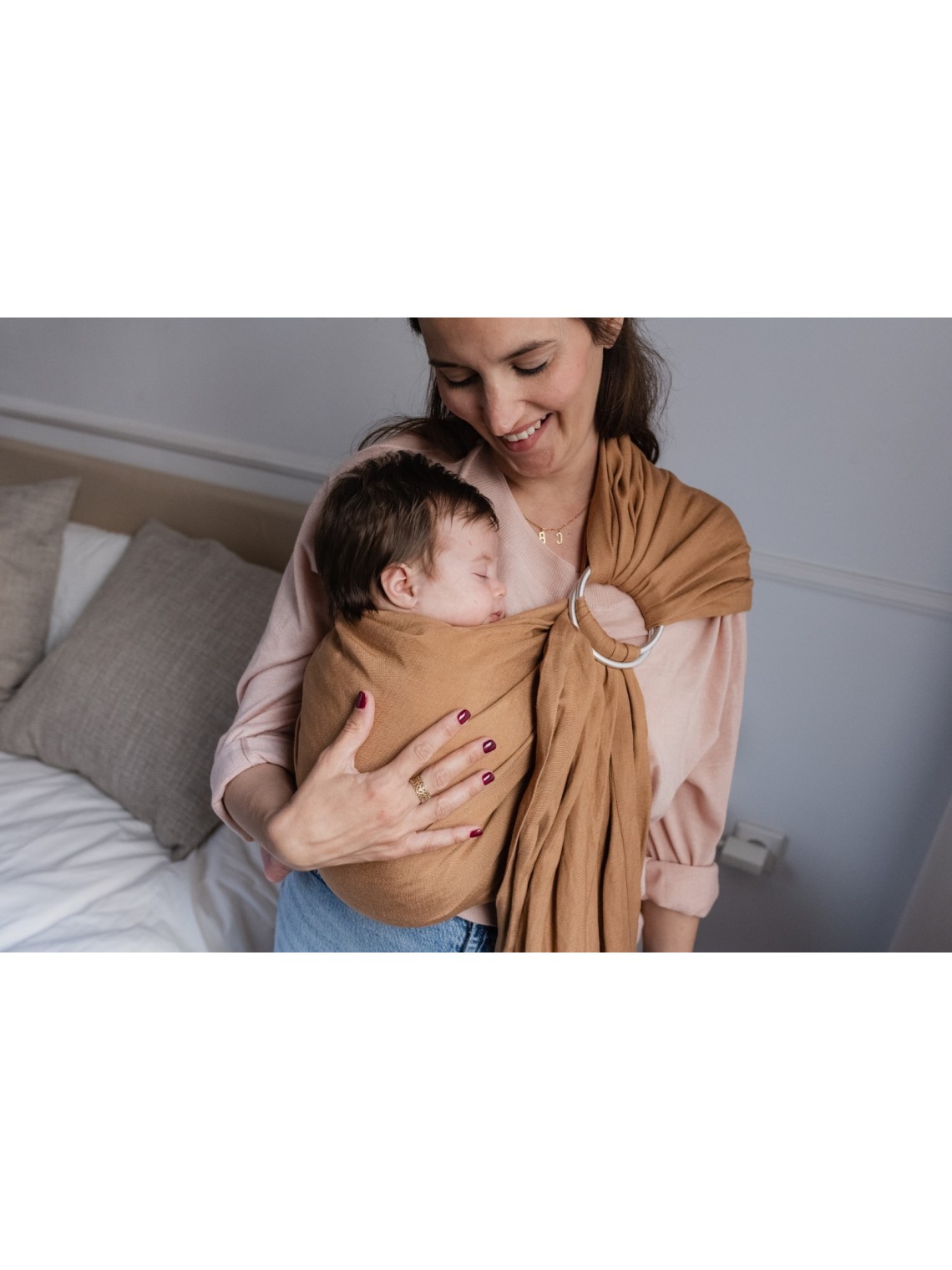 Boba Ring Sling – žiedinis slingas nuo gimimo