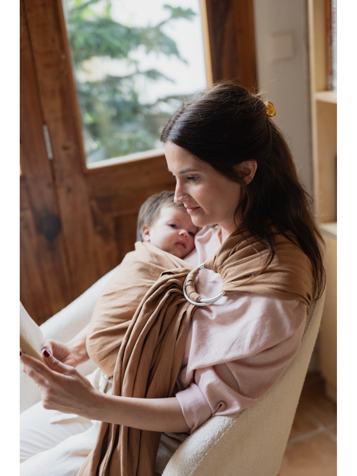 Boba Ring Sling – žiedinis slingas nuo gimimo