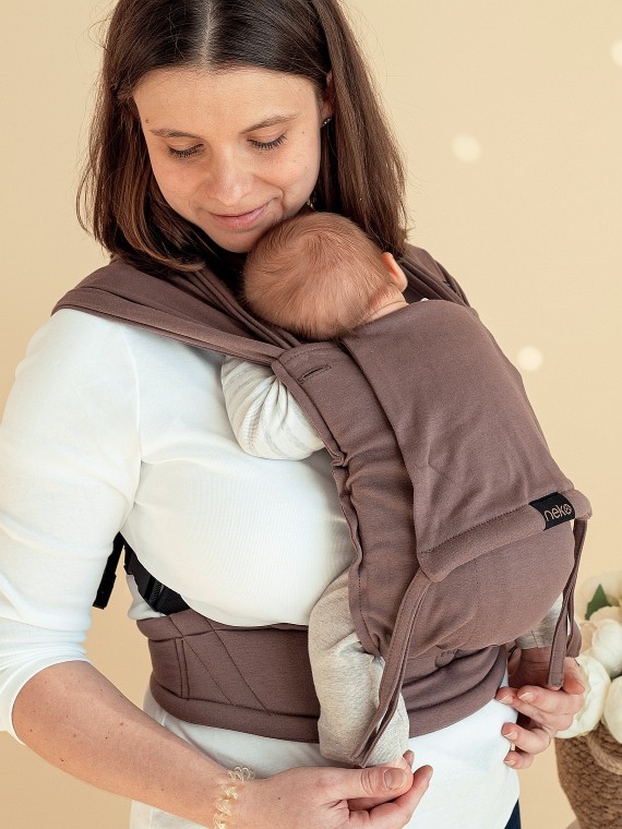 Neko Tiny – nešioklė mažyliams nuo 2,5 kg, su tampriu audiniu ir plačiais diržais