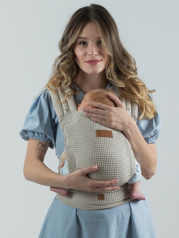 ISARA Quick Half Buckle – surišama ergonomiška nešioklė su sagtimi, patogi kasdienai