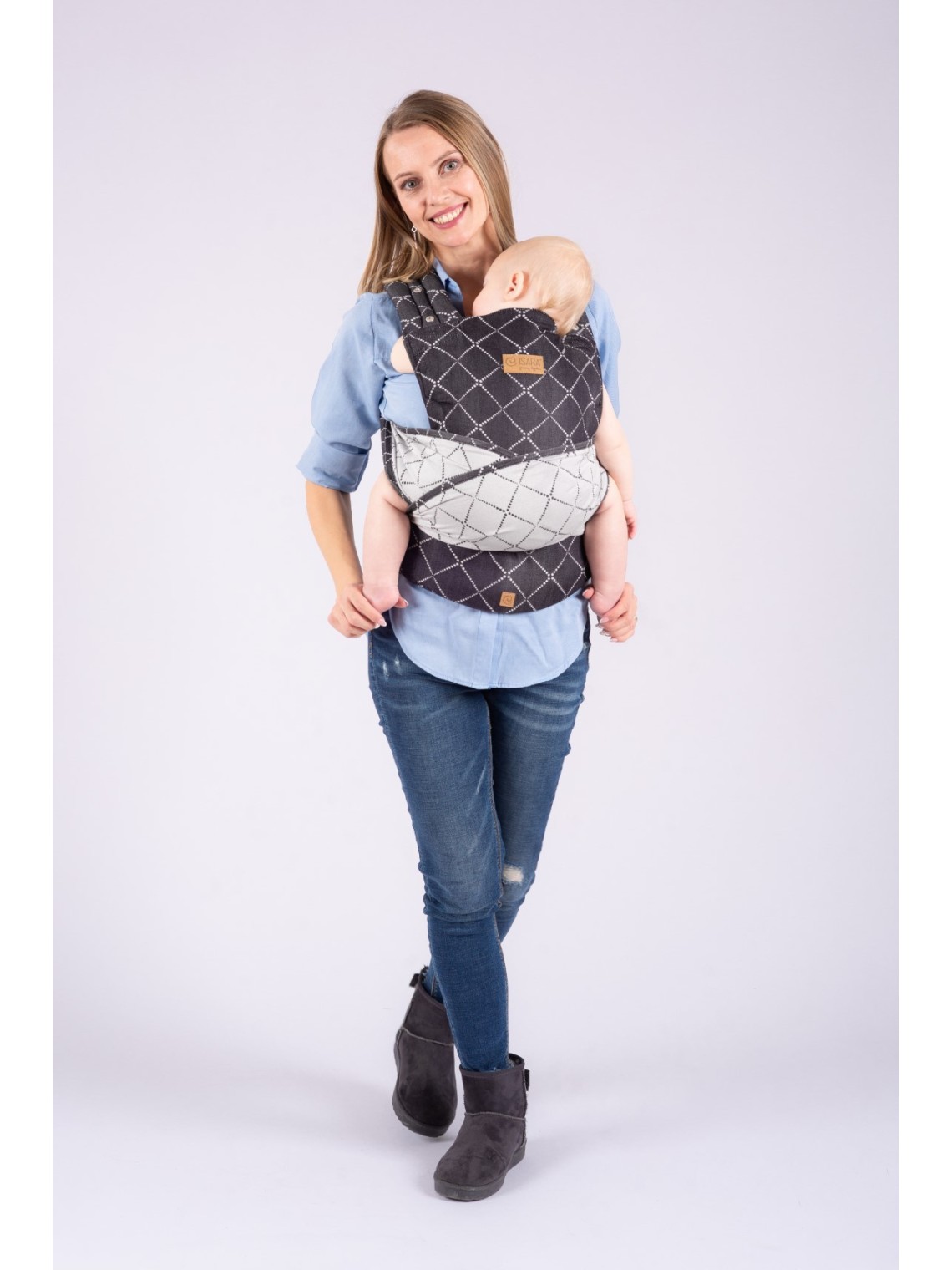 ISARA Quick Half Buckle – surišama ergonomiška nešioklė su sagtimi, patogi kasdienai