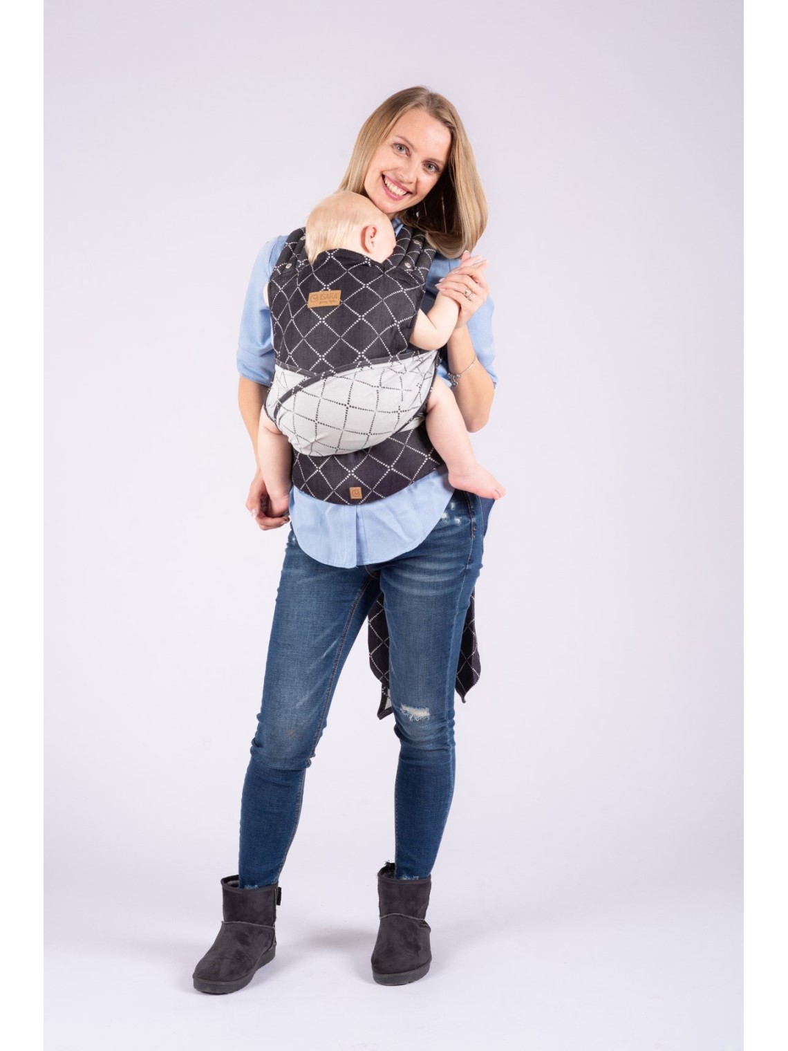 ISARA Quick Half Buckle – surišama ergonomiška nešioklė su sagtimi, patogi kasdienai